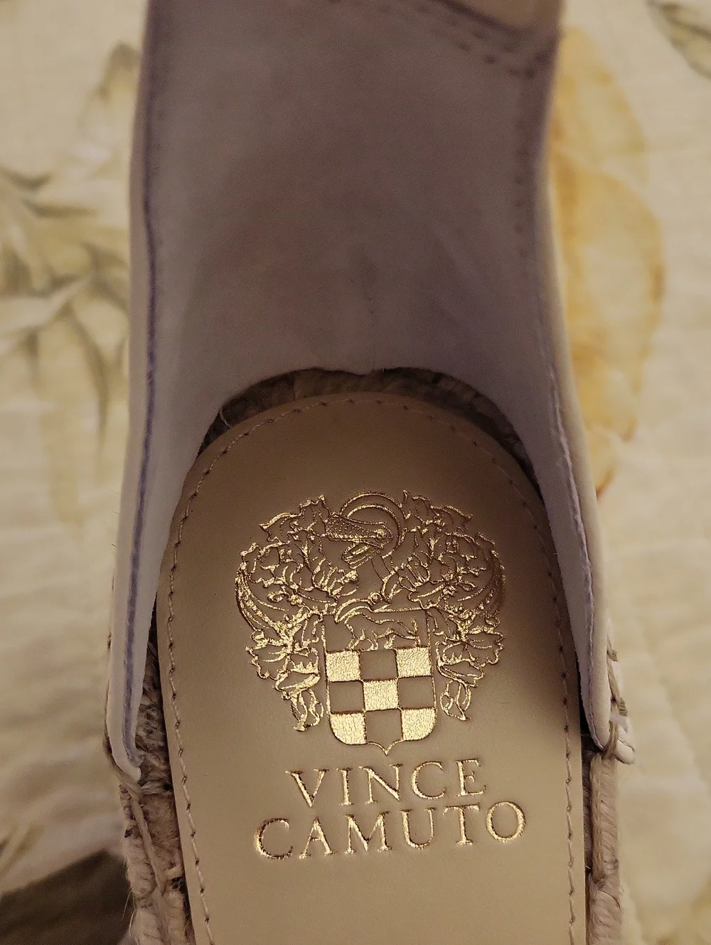 Vince Camuto Leather And Jute Espadrille